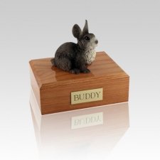 Gray Small Bunny Cremation Urn